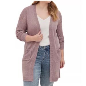 Torrid size 00x 10 M/L Lightweight Duster Cardigan Sweater